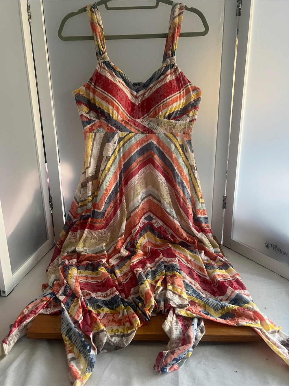 American rag cie comfy handkerchief hem summer dress L